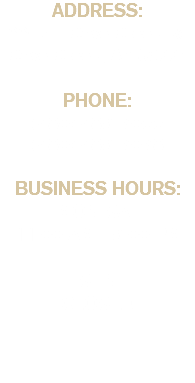 ADDRESS: 6602 E Cave Creek Rd Cave Creek, AZ 85331 PHONE: (480) 489-7055 (480) 489-7078 BUSINESS HOURS: MON-SAT 11:00 AM - 9:00 PM SUN CLOSED